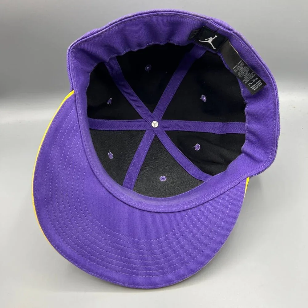 Air Jordan Hat Men 7 3/8 Purple Jumpman‎ Fitted Cap Kobe Bryant LA Lakers